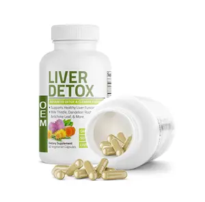 Private brand natural herbal liver detox capsules support healthy liver function