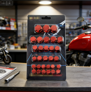 Cache-vis décoratif hexagonal pour moteur de moto et scooter, pièces de modification - Product Image 1