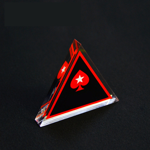 Acrylique Double Face 3 Coin Marque Red Heart Heart Pentagram Chips,Triangle Casino Acrylique <span class=keywords><strong>Poker</strong></span>, Accessoires de jeu de <span class=keywords><strong>poker</strong></span>. - Product Image 4