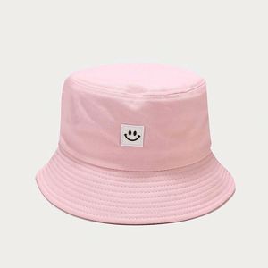 Smile Design Woven Label Fisherman Bucket Hat Fashion Bucket Hat Cotton Unisex Custom Bucket Hat Bulk for Outdoor - Product Image 3