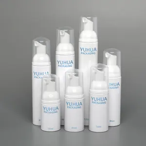 Werkspreis Schaum-Seifenflasche 60 ml/80 ml/100 ml/120 ml 4 Unzen weiße Haustierseife Gesichtsreiniger Schaumflasche mit Pumpe