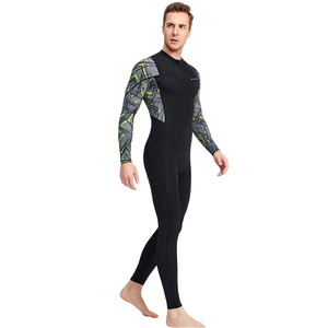 Maillot de bain intégral pour homme, protection UV, respirant, grande taille, manches longues, en spandex/nylon, protection solaire, pour la natation en plein air - Product Image 1