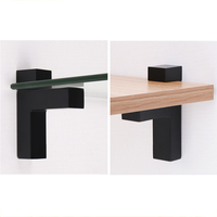 ZFYL B-12 gros soudage décoratif Angle flottant étagère coin panneau de verre supports de montage
