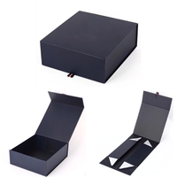 Boîte en papier rigide magnétique pliable de haute qualité avec logo personnalisé, matériaux recyclés, boîte magnétique premium pour l'emballage