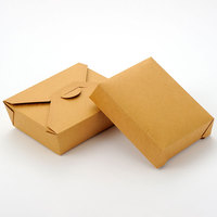 Récipients jetables de restauration rapide chaude personnalisés boîtes de papier d'emballage en carton durables pour déjeuner repas à emporter