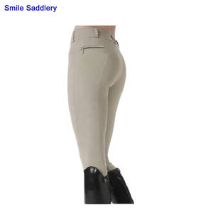 Cómodos pantalones de montar de algodón, poliéster y elastano con botones Gutos y logotipo personalizado para kits y accesorios de equitación. - Product Image 3