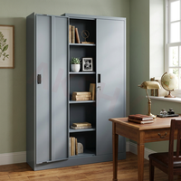 Archivador Metálico Moderno de 2 Puertas de la Fábrica LAKSHYO, Antioxidante, Convertible, de Acero, Ajustable, para Colgar, para Exteriores, Escuela, Hogar