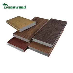 Umwelt freundlicher Außen boden Wpc Decking 100% Pvc Solid Composite Deck mit hoher Qualität