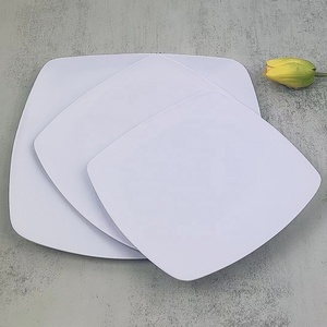 Giá rẻ tùy chỉnh trắng vuông bữa ăn tối bữa ăn tối đồ ăn tấm món ăn Tấm đặt cho nhà hàng - Product Image 3