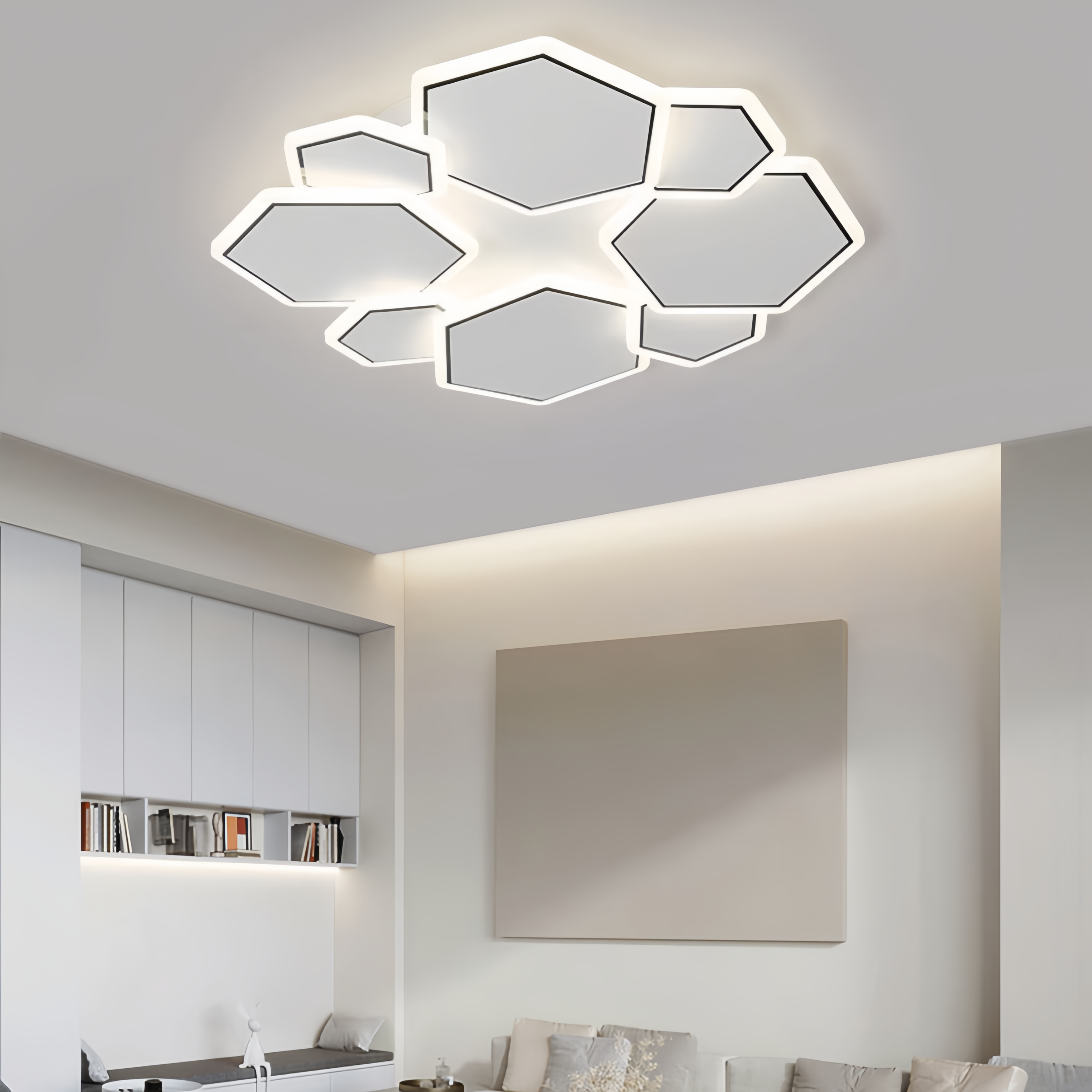 2025 New Simple Modern Ceiling Lamp Acrylic IP33 Guangdong Full Spectrum LED Eye Protection Living Room Bedroom Home Office