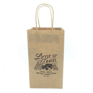 Take Away <b>Small</b> Shopping <b>Bag</b> Gift <b>Bag</b> Manufacturer 4 <b>Sides</b> Kraft Paper Coffee <b>Bag</b> - Product Image 4