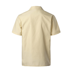 Venta al por mayor de los hombres Casual Chambray Pintuck Panel geométrico camisa de manga corta de popelina Chemise estilo mexicano cubano <span class=keywords><strong>Guayaberas</strong></span> - Product Image 2