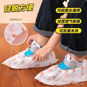 Protège-chaussures jetables non tissés antidérapants respirants pour usage domestique intérieur extra épais 5000 pièces par carton - Product Image 2