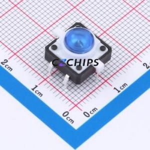 TSL12121-073B511CD2-1D01 Tactile Switch Through hole-6P,11.7x11.5mm Switch Single Pole Single Throw Round Button 2.8N 11.7mm - Product Image 1