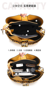 Sacs à main mode pour femmes Sacs à bandoulière de haute qualité Pochettes Ensembles de sacs à main de luxe en cuir - Product Image 2