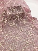 Tissu en dentelle ajourée en maille souple 100 % polyester léger brodé à la machine, directement de l'usine, pour vêtements féminins, robes et tenues de cérémonie