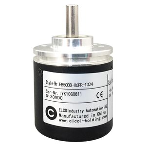 เอลโค อินดัสทรี ออโตเมชั่น อินคริเมนทัล เอ็นโค้ดเดอร์ Eb50b8-H6pr-1024 5-30Vdc แบบปลายกลมแนวตั้ง - Product Image 1