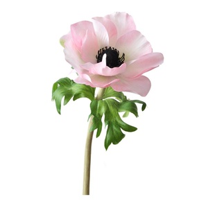 Fleurs d'anémone artificielles en soie de haute qualité en vrac, fleurs de pavot violettes et blanches pour mariage, remise de diplôme, nouvel an, décoration de la maison, FloDecor - Product Image 5