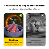Fire Max Commercial BBQ Charcoal pour le chauffage à haute température Charcoal Premium BBQ pour griller dans un mécanisme à haute température