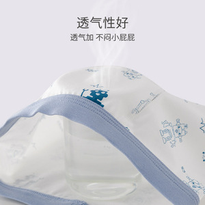 <span class=keywords><strong>Boxer</strong></span> en coton pour garçons Culotte d'été fine et respirante Lot de grande taille pour adolescents et bébés âgés de 12 ans et plus - Product Image 4