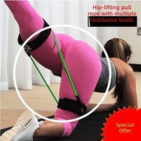 Herramienta Perfecta para Glúteos: Entrenador de Empuje de Cadera para un Trasero Firme y Curvilíneo, Banda de Resistencia de Látex, Cuerda para Dominadas, Correa para Puente de Glúteos, Fitness