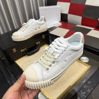 Sneakers de luxe unisexes, chaussures de marche, dessus en cuir, doublure en mesh antidérapante, chaussures sportives décontractées pour l'hiver/le printemps