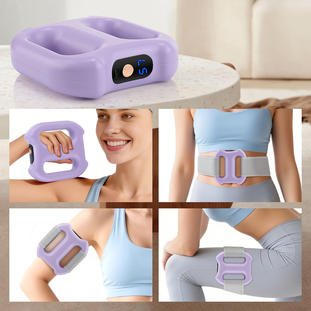 Cheap Portable Vibrating Muscle Relaxation Massage Gun Cordless Hands-Free Whole Body Massager Fascia Ring with Belt