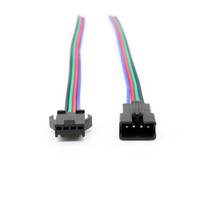 Connecteur adaptateur JST 2-5 broches mâle/femelle avec câble Pig Tail et isolation en nylon PVC pour usage électronique