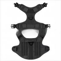 Harnais tactique robuste pour chien, ensemble de gilet en nylon avec poches Molle, collier, laisse élastique, équipement d'entraînement à libération rapide pour grandes races
