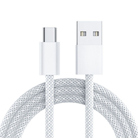 Câble de charge USB vers type C de haute qualité 3M 60W, câble de données, câble type C, charge rapide pour téléphones mobiles et montres intelligentes