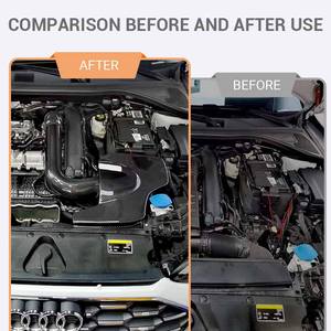 Sistema de Admisión de Aire Frío de Fibra de Carbono Seca 2016 <span class=keywords><strong>2018</strong></span> para AUDI A3 <span class=keywords><strong>Golf</strong></span> <span class=keywords><strong>7</strong></span> Lamando Lingdu 1.4T <span class=keywords><strong>Tsi</strong></span> Motor EA211 2014-2022 Filtro 76A - Product Image 4
