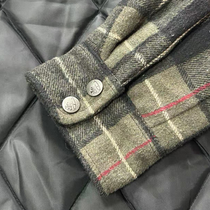 पुरुषों के विंटेज डबल-प्लेकेट फ्लैनेल क्टेड जैकेट कोट हुक वाली जैकेट कोट टोपी वाली शर्ट सर्दियों के मौसम के लिए सामने लोगो के साथ - Product Image 4