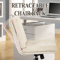 Chaise de salle d'attente confortable avec coussin en tissu, chaise de réception, chaise de cuisine, chaise de salle à manger, chaise de maquillage en velours