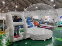Dôme de fête commercial transparent pour enfants, globe de neige gonflable, bulle gonflable, château gonflable, tente de jeu