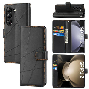 Para Samsung Galaxy Z Fold <span class=keywords><strong>5</strong></span> Samsung Funda de teléfono con pantalla plegable Flip PU Funda de teléfono plegable de cuero - Product Image 1