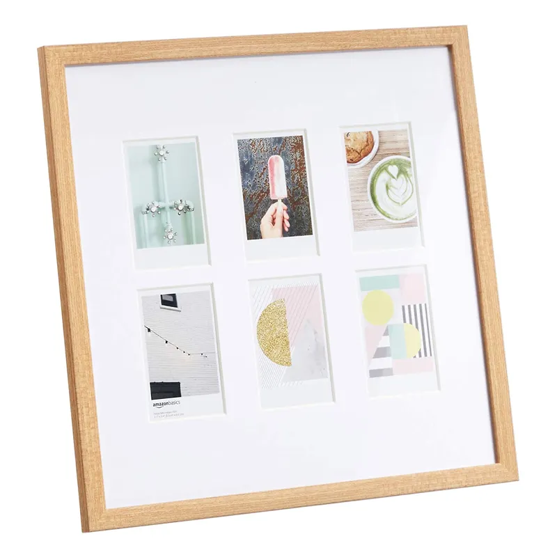 Collage Frame For 4x6 Photo Picture 4-opening Square Wooden Photo Frames