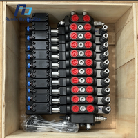 Vanne de commande directionnelle hydraulique multi-voies Runde, 11 GPM, port 1/4 pouce, télécommande sans fil pour camion pompe à béton