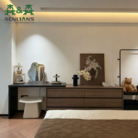 Ensemble de meubles pliables en bois massif SLS Nordic Design, moderne et écologique, pour chambre, salon, hôpital, avec commode, miroir et coiffeuse 6