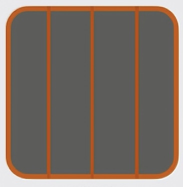 H006 gris foncé +orange