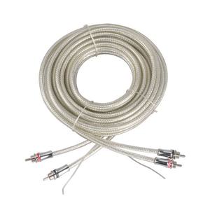 Hot Selling Áudio Masculino para 2 Gold-Plated PVC Jacket <span class=keywords><strong>Cable</strong></span> para Car & <span class=keywords><strong>Speaker</strong></span> Aplicações de Áudio Braid Blindagem - Product Image 1