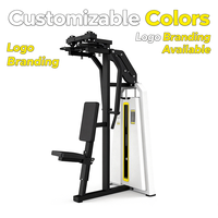 Machine de musculation professionnelle en acier pour press à pectoraux, fly pectoral et extension des deltoides dorsaux, avec pile de poids et poids libres