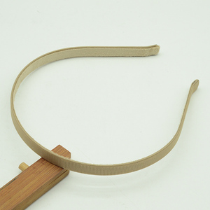 10Mm Màu Đen Màu Be Kaki Red Grosgrain Lót Kim Loại <span class=keywords><strong>Headband</strong></span> Với Nhung Bên Trong Cơ Sở Hairbands Tóc Hoops Cho Tự Làm Phụ Kiện Tóc - Product Image 2