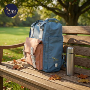 Mochila Escolar Oxford HM para Niñas, Ligera, con Cierre de Cremallera, Estilo Clásico, Informal, para Portátil, Unisex, Impermeable, de Poliéster Resistente para Uso Diario - Product Image 2