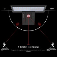 Lampe solaire extérieure sans perçage 2025 avec capteur intelligent, étanche, en forme de queue de baleine, à faible consommation d'énergie, idéale pour les villas rurales et les jardins.