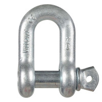 Offre Spéciale Manille de levage G210 D en acier au carbone galvanisé 0.5T-6.5T avec goupille de sécurité forgée, matériel de gréement industriel