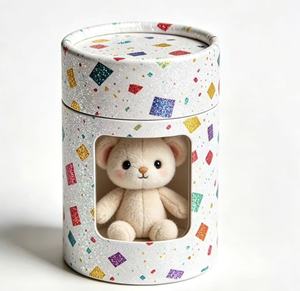 Custom Logo Handmade Gift Box with Transparent <b>Window</b> for Toy Packaging Box - Product Image 1