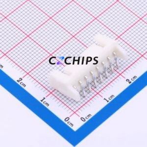HC-XHD-8PW Wire-to-Board Pin Header Bent Lead Through Hole,P=2.5mm Connector 1x8P 2.5mm Right Angle Insert DF1B - Product Image 2