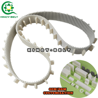Courroie de transmission polyuréthane sans fin HTD3M 5M 8M S3M S5M S8M avec crochets, fabrication OEM/ODM