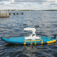 Haute Qualité Portable Stand-up Pédalo Vélo D'eau Gonflable Vélo D'eau Pédale Bateaux à Vendre