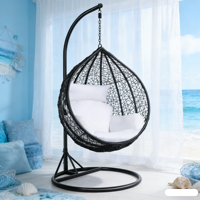 Balançoire pour bébé, chaise suspendue en acrylique transparent, hamac, ensemble de balançoire pour porche, balançoire en bois pour jardin, chaise suspendue en rotin, chaise œuf en rotin